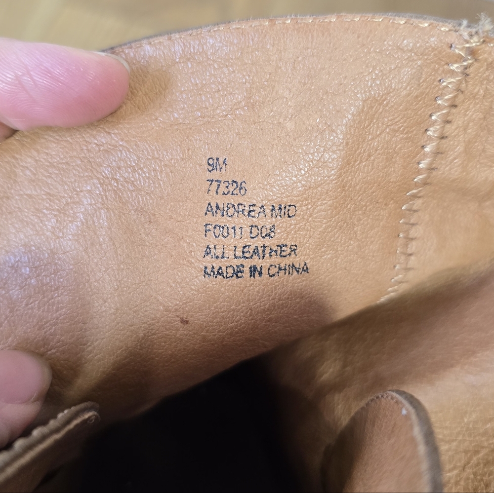 Frye Brown Heeled Boots with Buckle - Picture 4 of 14
